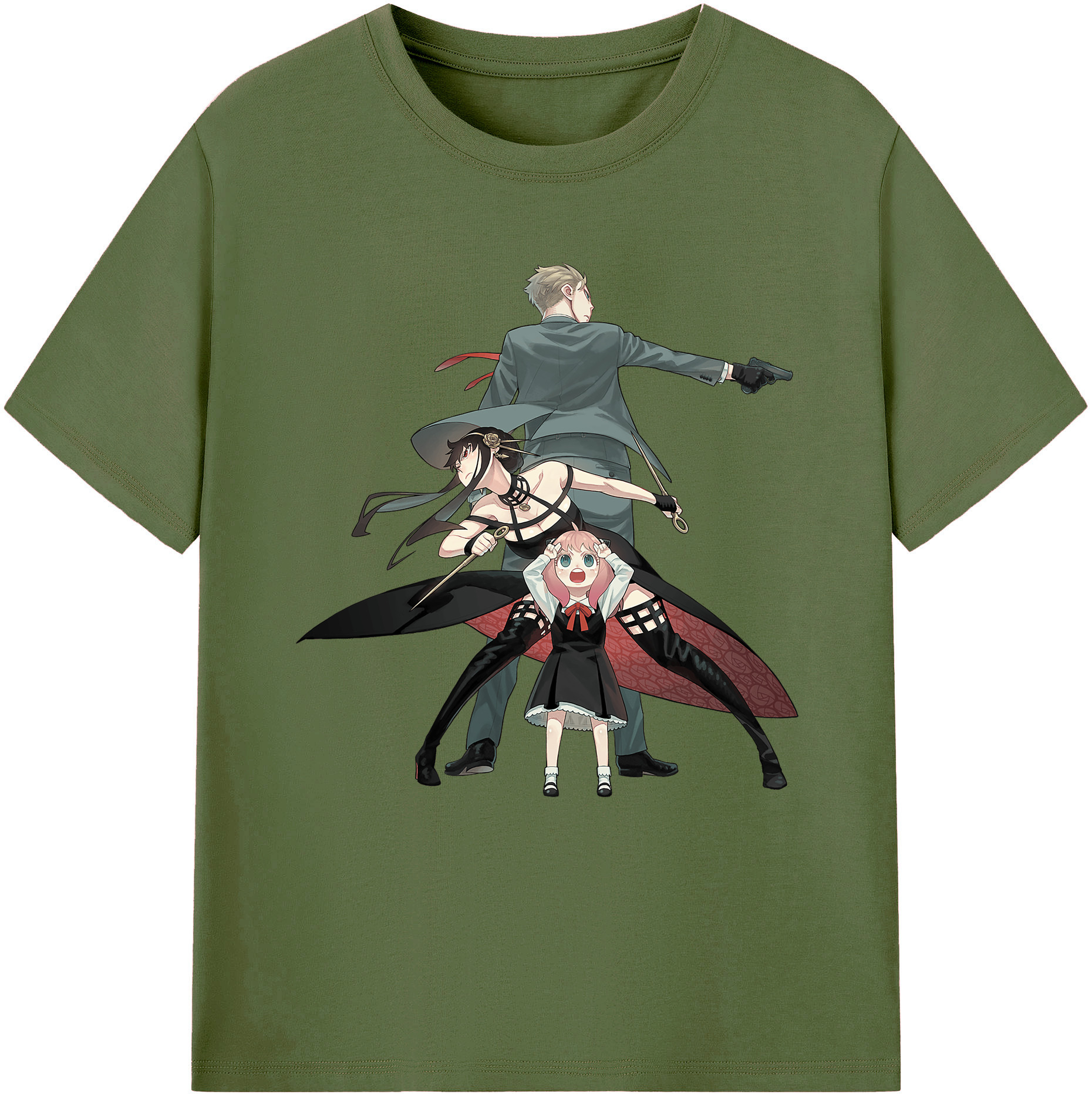 （画像用） SPY×FAMILY间谍家家酒 綿100％半袖Tシャツ（フロントプリント）